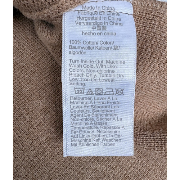 J Crew Knit Sweater Blazer 100% Cotton Jacket Single Button Tan Camel Career S/M - Picture 11 of 16